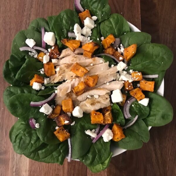 Chicken Roasted Sweet Potato Spinach